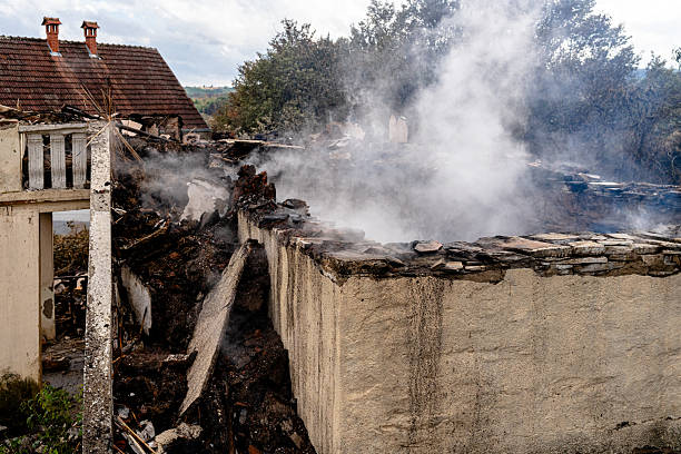 Professional Fire Damage Removal technician working in Baldwin, WI